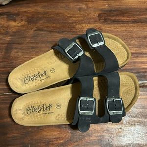 Biostep black suede strap sandals. Great condition worn once.